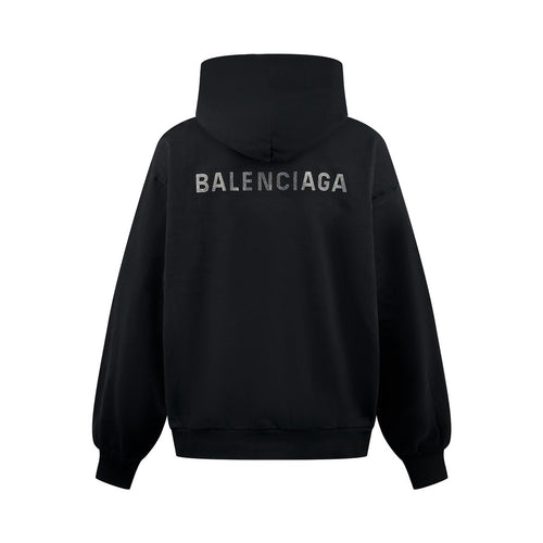 2026 New Arrival: GS Rhinestone-Embellished Hooded Distressed Sweatshirt (25252-B80)