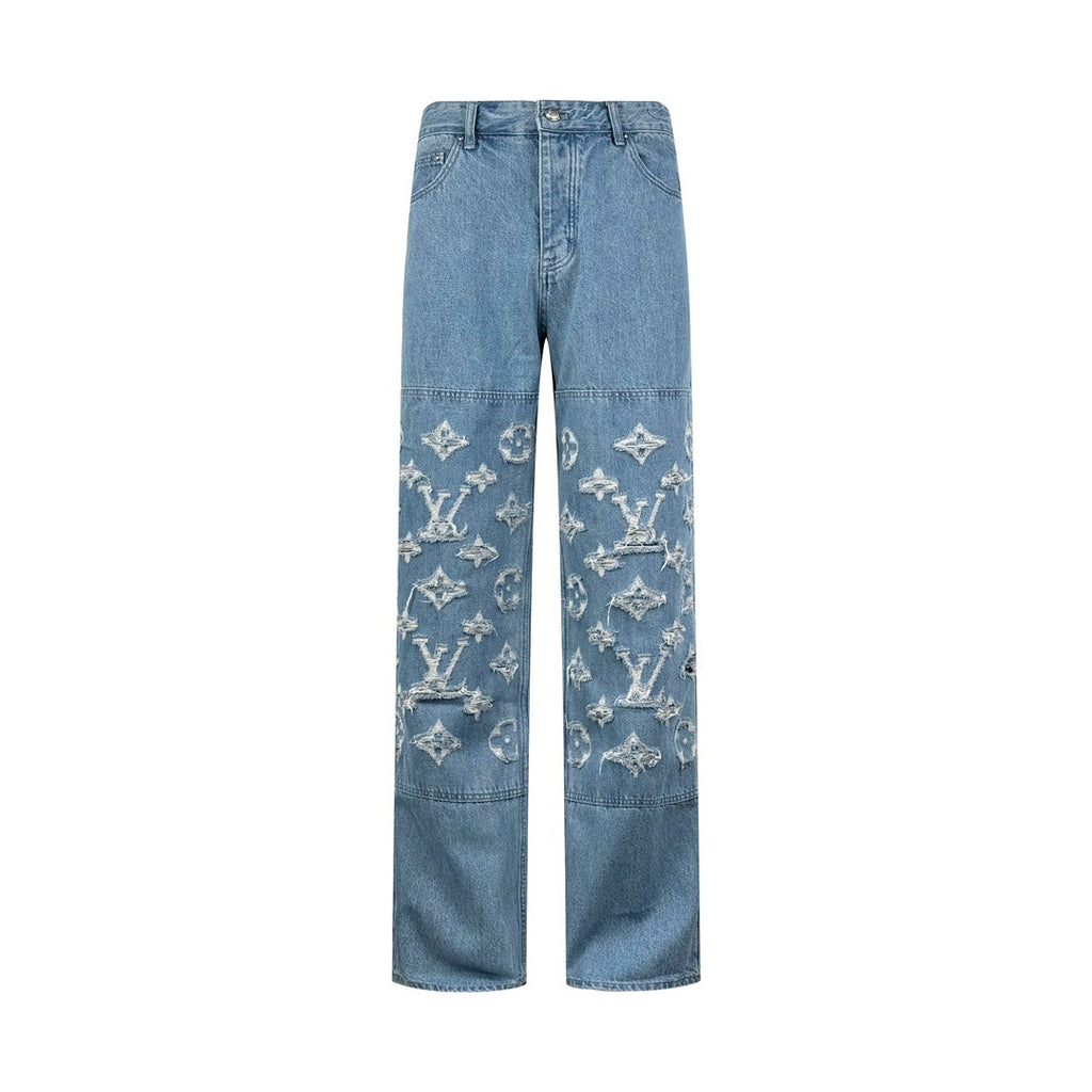 2026 New Arrival GS Washed Distressed Jeans (MM014-C30)
