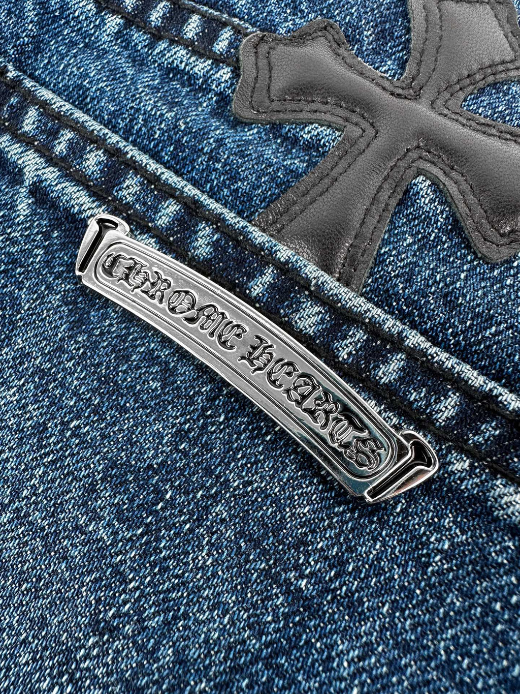 2026 Women’s GS Cross Logo Denim Shorts (EE407)