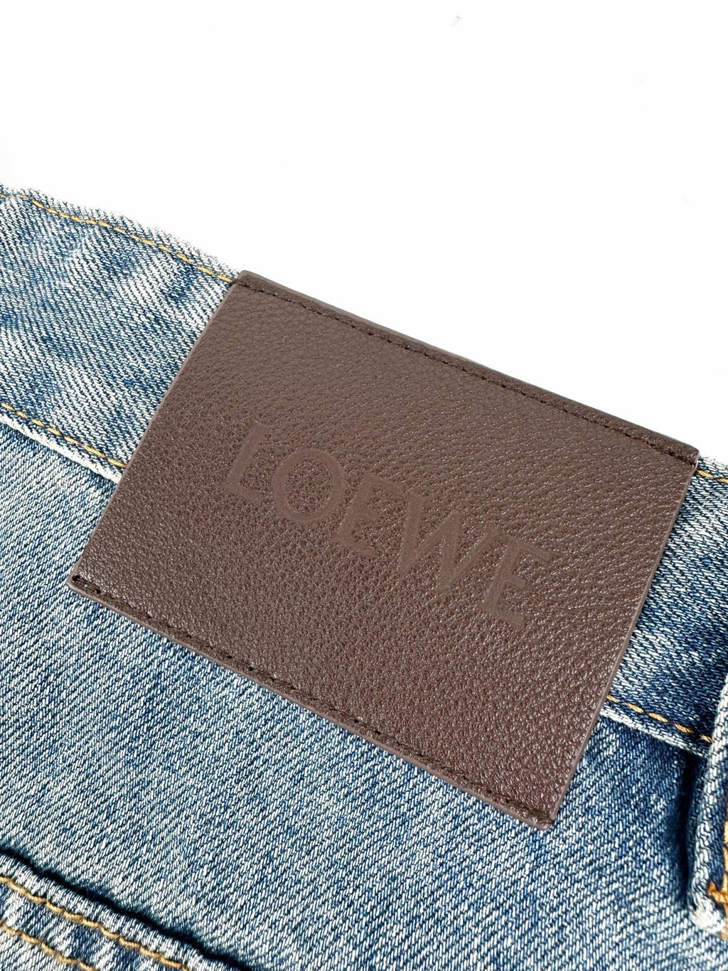 2026 Women’s GS Embroidered Leather-Tagged Jeans (EE414)