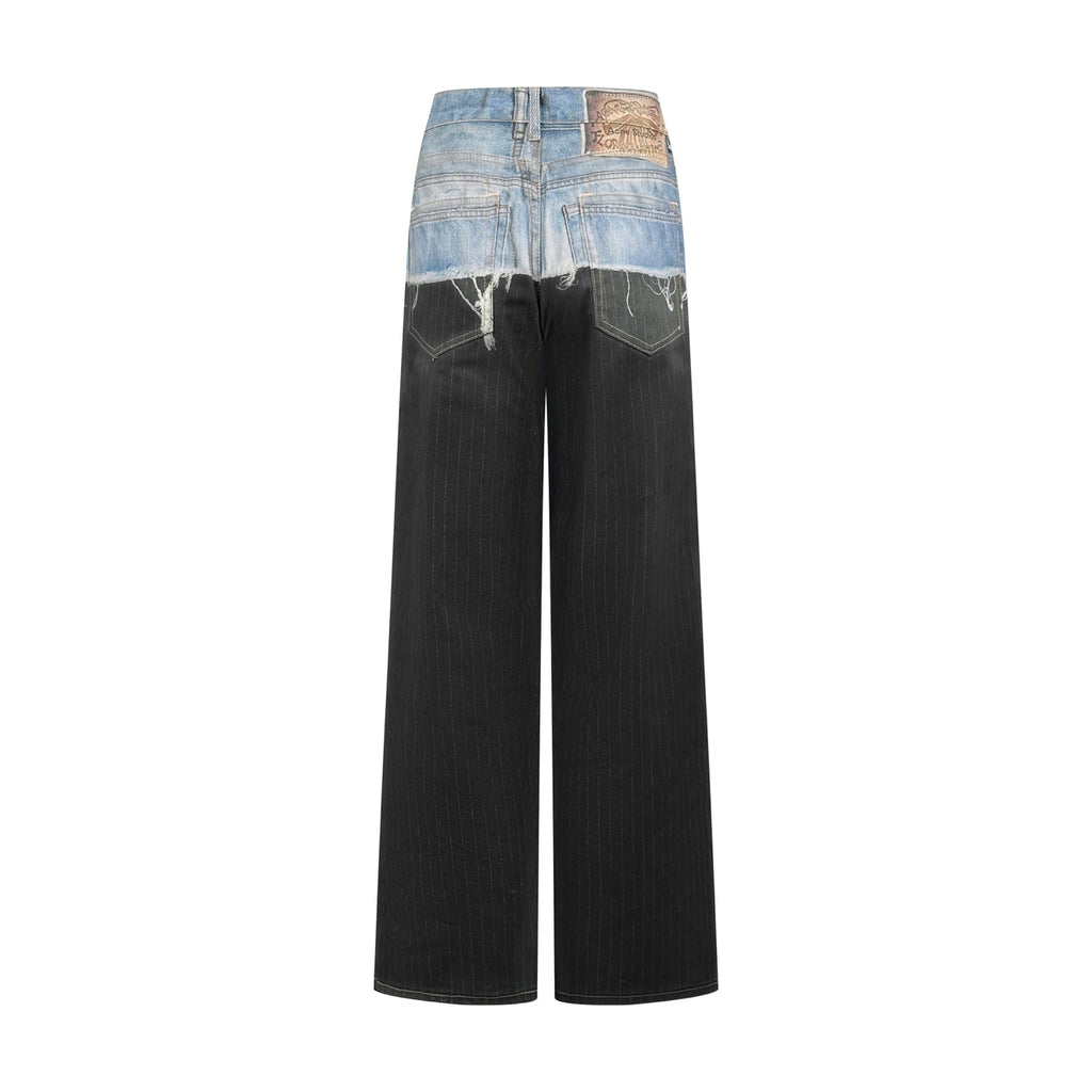 2026 New GS Optical Illusion Stripe Print Jeans (CC962-C05)