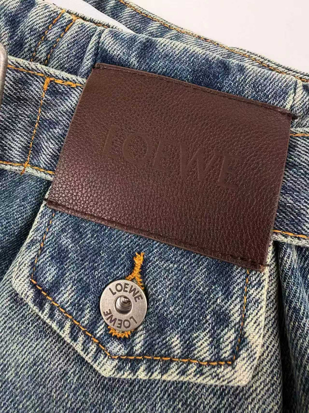 2026 Women’s GS Leather Patch Jeans (EE408)
