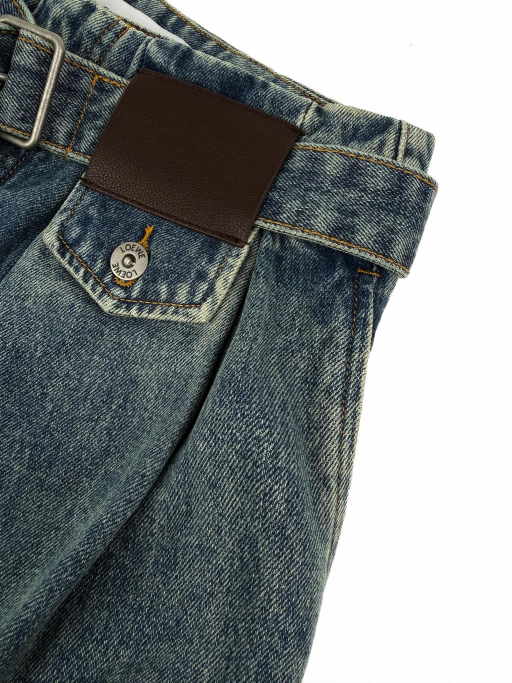 2026 New GS Leather Patch Jeans (BB828-B70)
