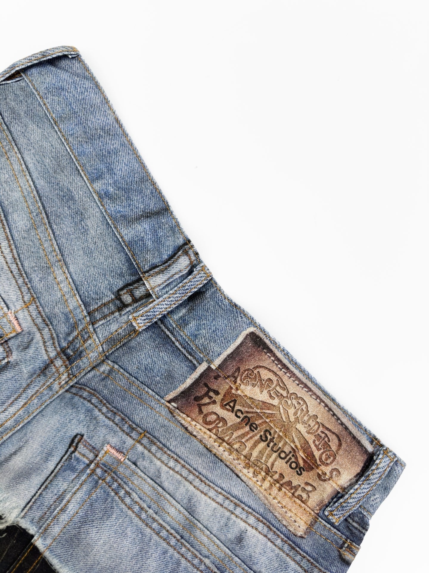 2026 Women's GS Optical Illusion Striped Dyed Jeans (FF715)