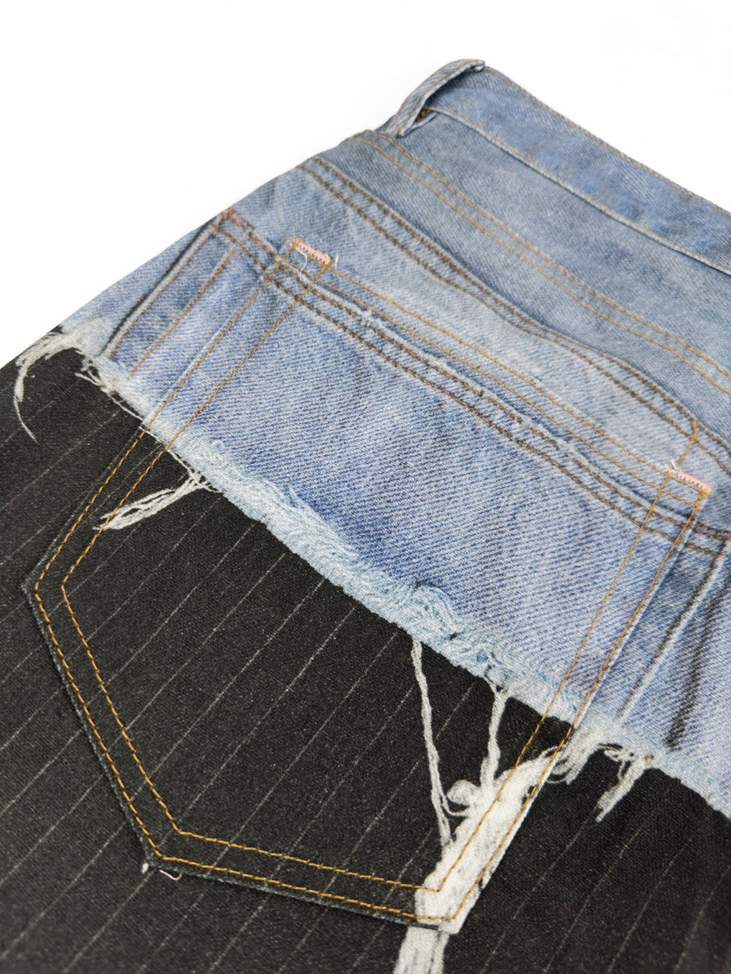 2026 Women's GS Optical Illusion Striped Dyed Jeans (FF715)