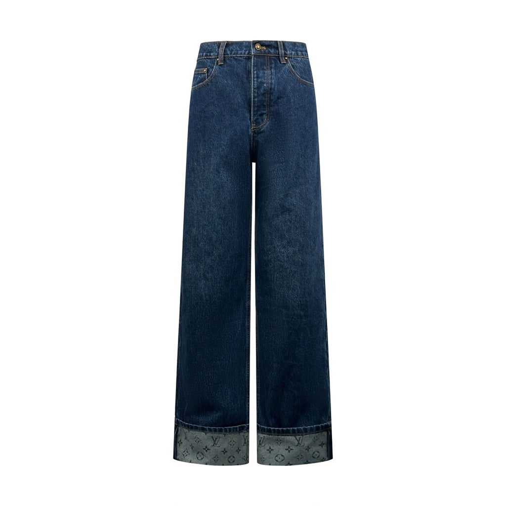2026 New GS Logo Cuffed Jeans (BB866-B70)