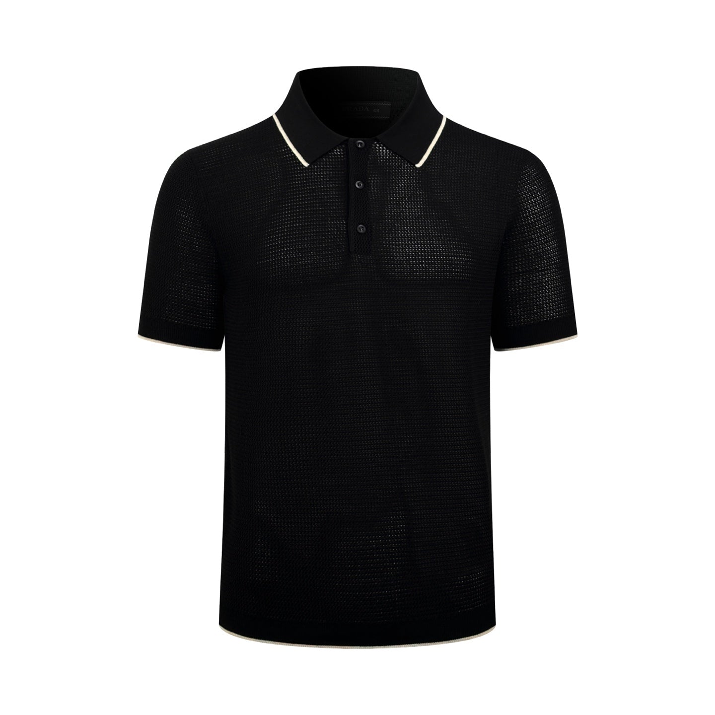 2026 New GS Logo Mesh Polo Neck Knit Top (CC983-A75)