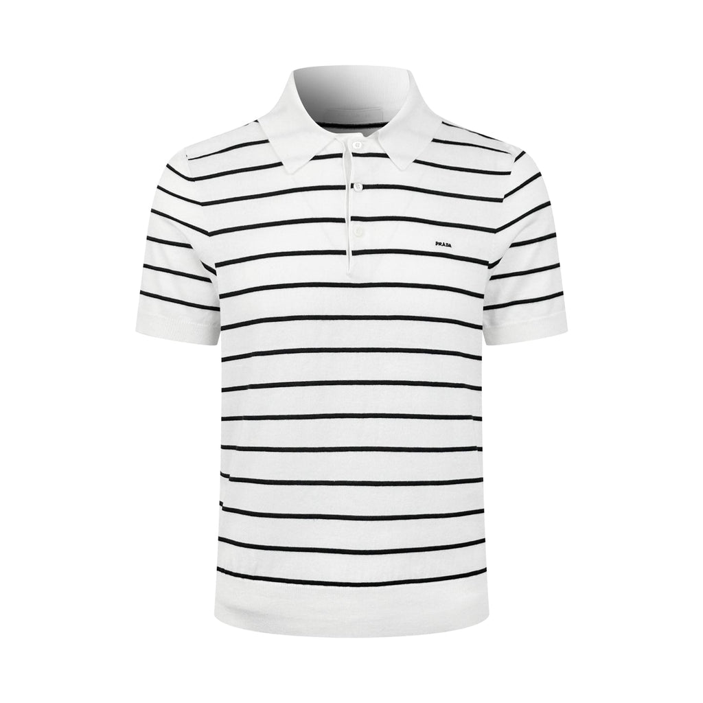 2026 New GS Logo Striped Polo-Neck Knit (CC991-A70)