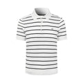 2026 New GS Logo Striped Polo-Neck Knit (CC991-A70)