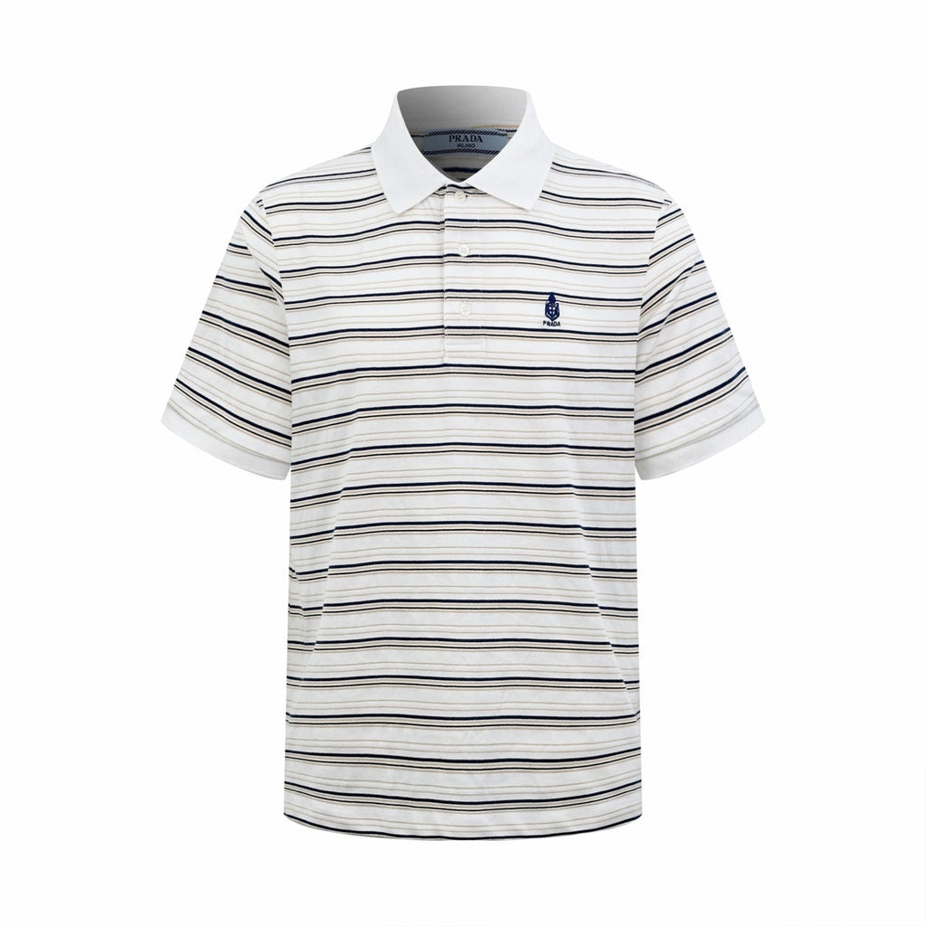 2026 Women's GS Striped Embroidered Polo Shirt (FF752)