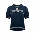 2026 Women's GS Embroidered Short-Sleeved Sweater (DD132)