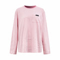 2026 Women's GS Logo Striped Long-Sleeved Shirt (FF758)