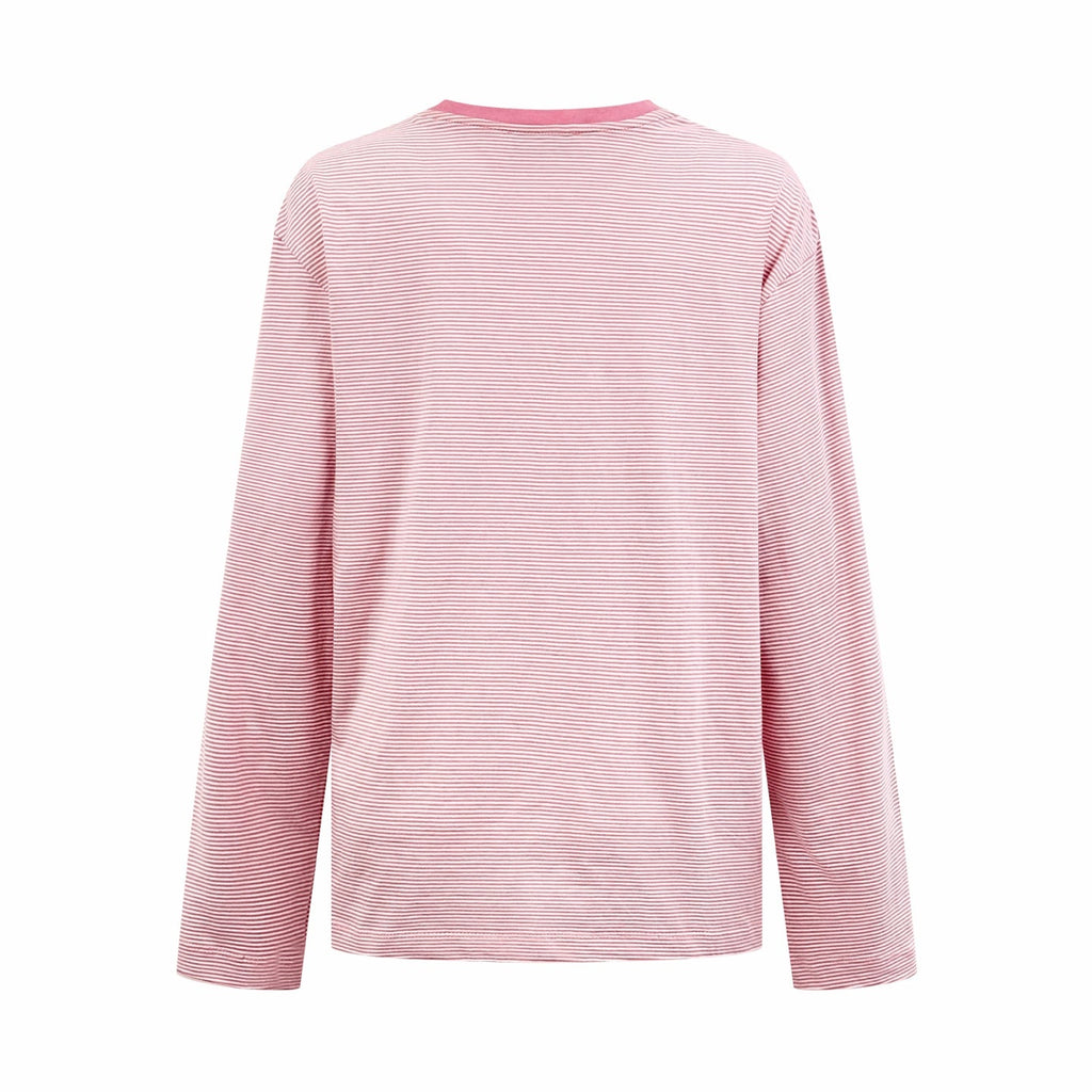 2026 Women's GS Logo Striped Long-Sleeved Shirt (FF758)