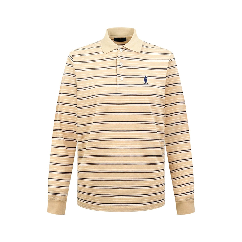 2026 New Model GS Logo Striped Long-Sleeved Polo Shirt (CC993-A70)