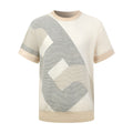 2026 New Model GS Logo Plaid Short-Sleeved Sweater (AA594-A85)