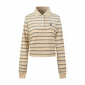 2026 Women's GS Logo Striped Long-Sleeve Polo Shirt (FF753)
