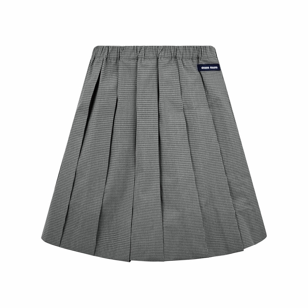 2026 Women's GS Logo Checkered Short Dress (FF767)