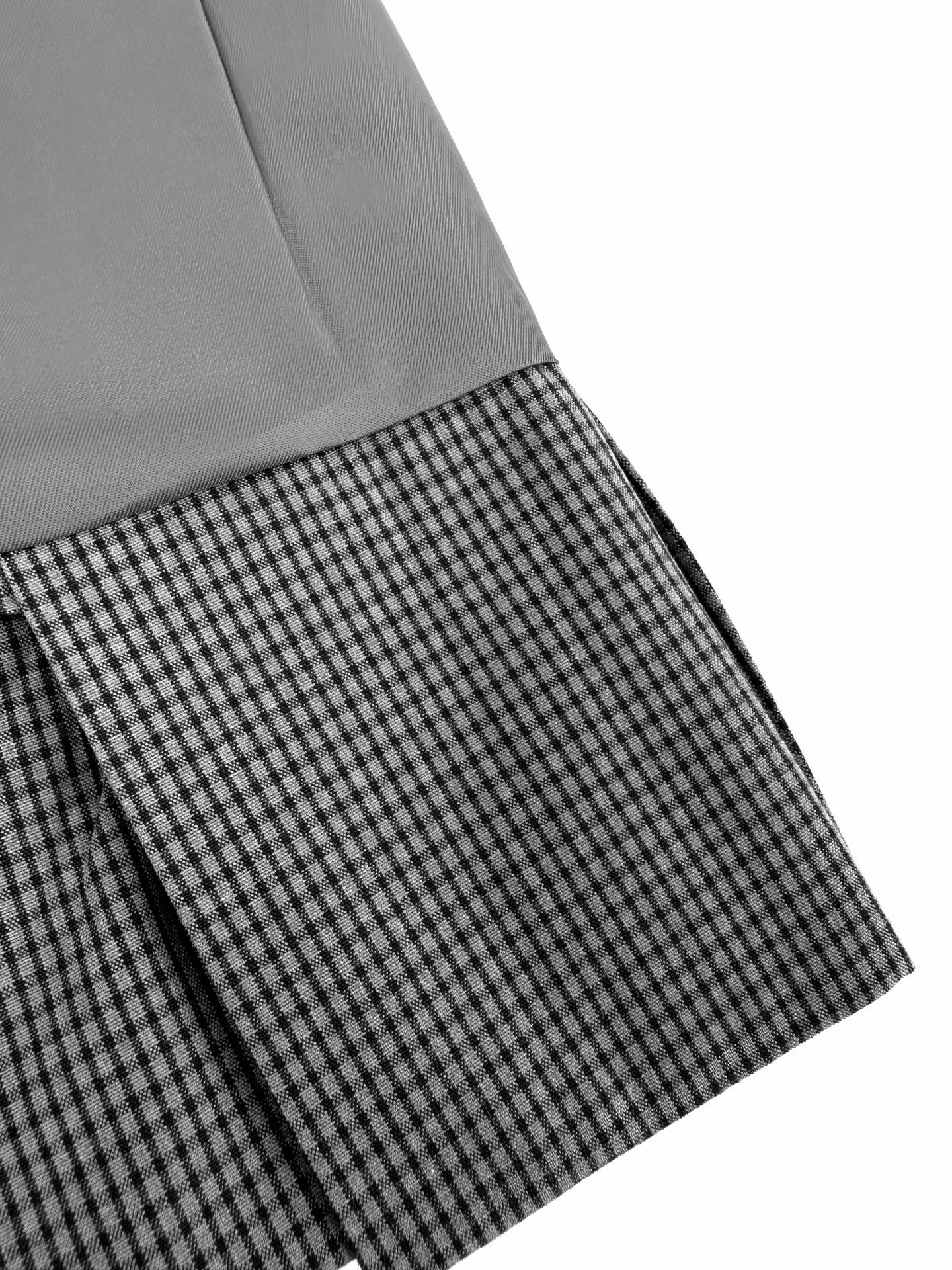 2026 Women's GS Logo Checkered Short Dress (FF767)