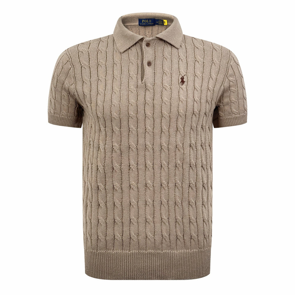 2026 New GS Cable-Knit Polo Neck Sweater (CC945-A60)