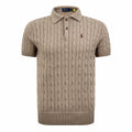 2026 New GS Cable-Knit Polo Neck Sweater (CC945-A60)