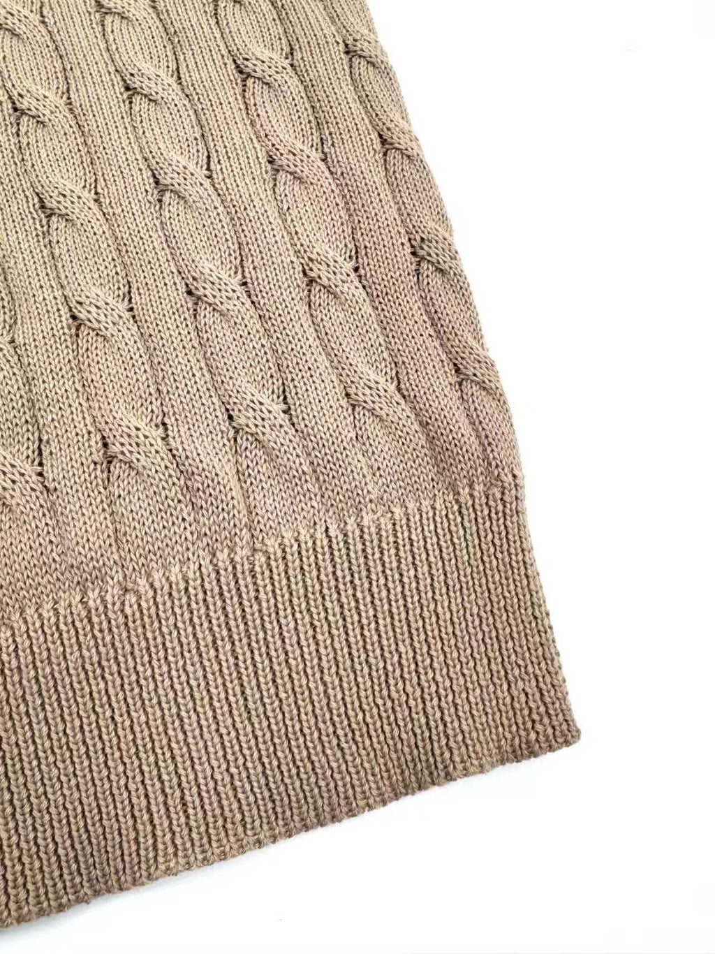 2026 New GS Cable-Knit Polo Neck Sweater (CC945-A60)