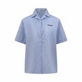 2026 Women's GS Logo Embroidered Checkered Shirt (FF773)