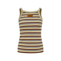 2026 Women's GS Leather Striped Tank Top (EE443)