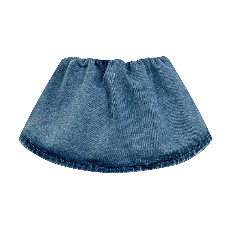 2026 Women's GS Logo Denim Short Skirt (EE432)
