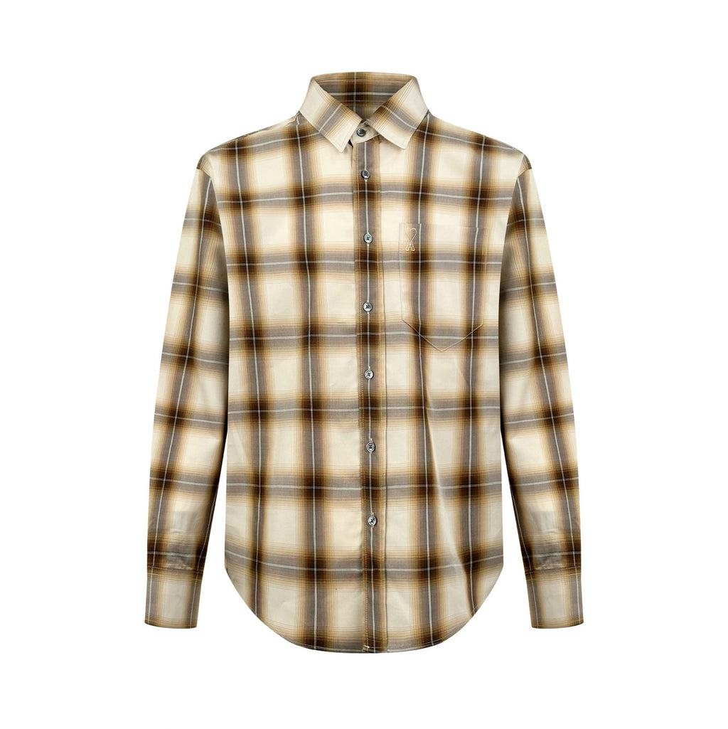 2026 New Model GS Embroidered Checkered Shirt (BB834-B45)