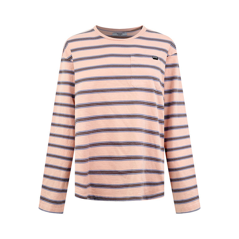 2026 Women's GS Logo Striped Long-Sleeved (FF790)
