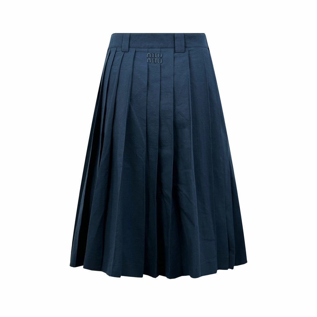 2026 Women's GS Logo Embroidered Pleated Skirt (FF775)