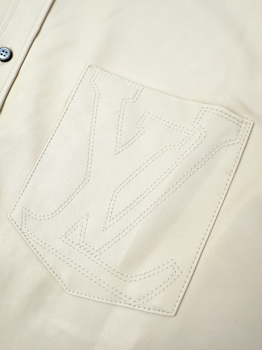 2026 New Model GS Logo Embroidered Single-Button Leather Jacket (AA663-B80)