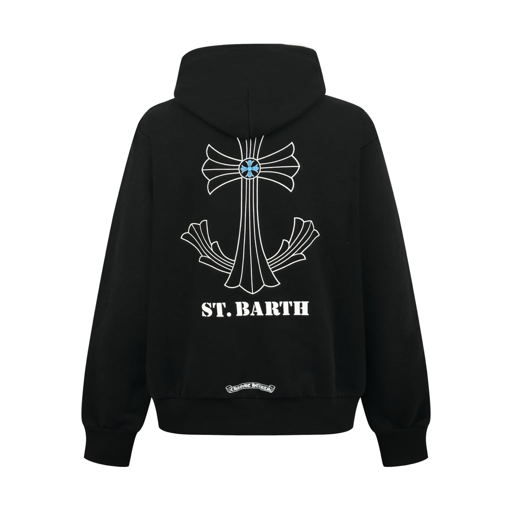 2026 New Model GS Cross-Design Printed Hooded Sweatshirt (AA676-B10)