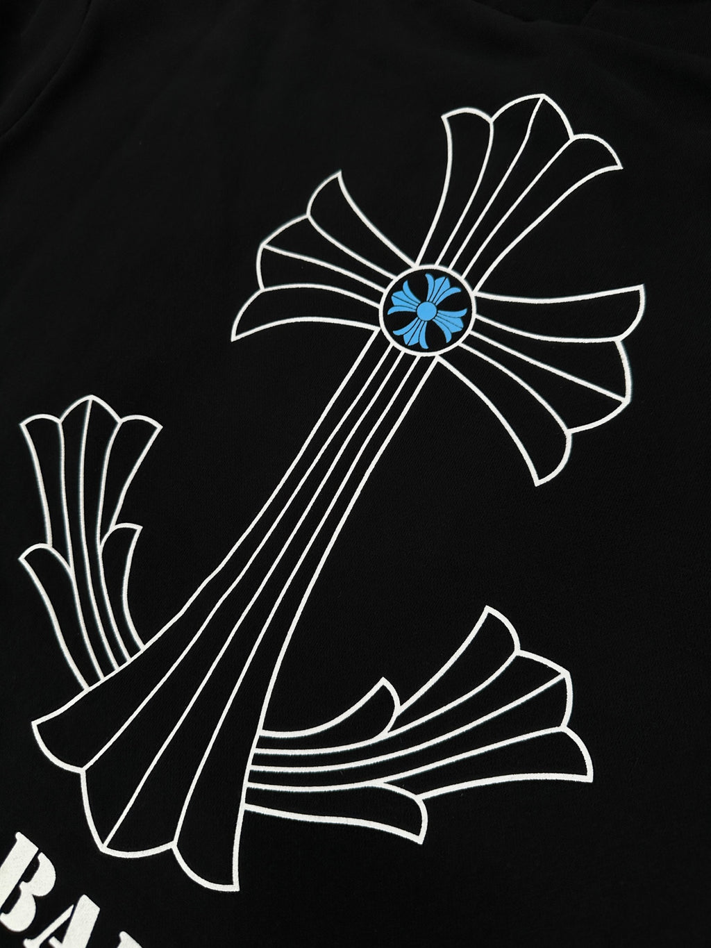 2026 New Model GS Cross-Design Printed Hooded Sweatshirt (AA676-B10)
