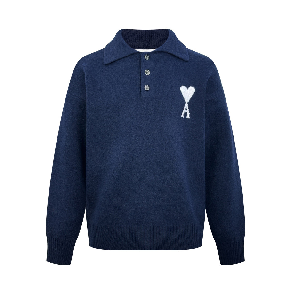 2026 New Model GS Heart Patterned Knitted Polo Shirt (AA648-B25)