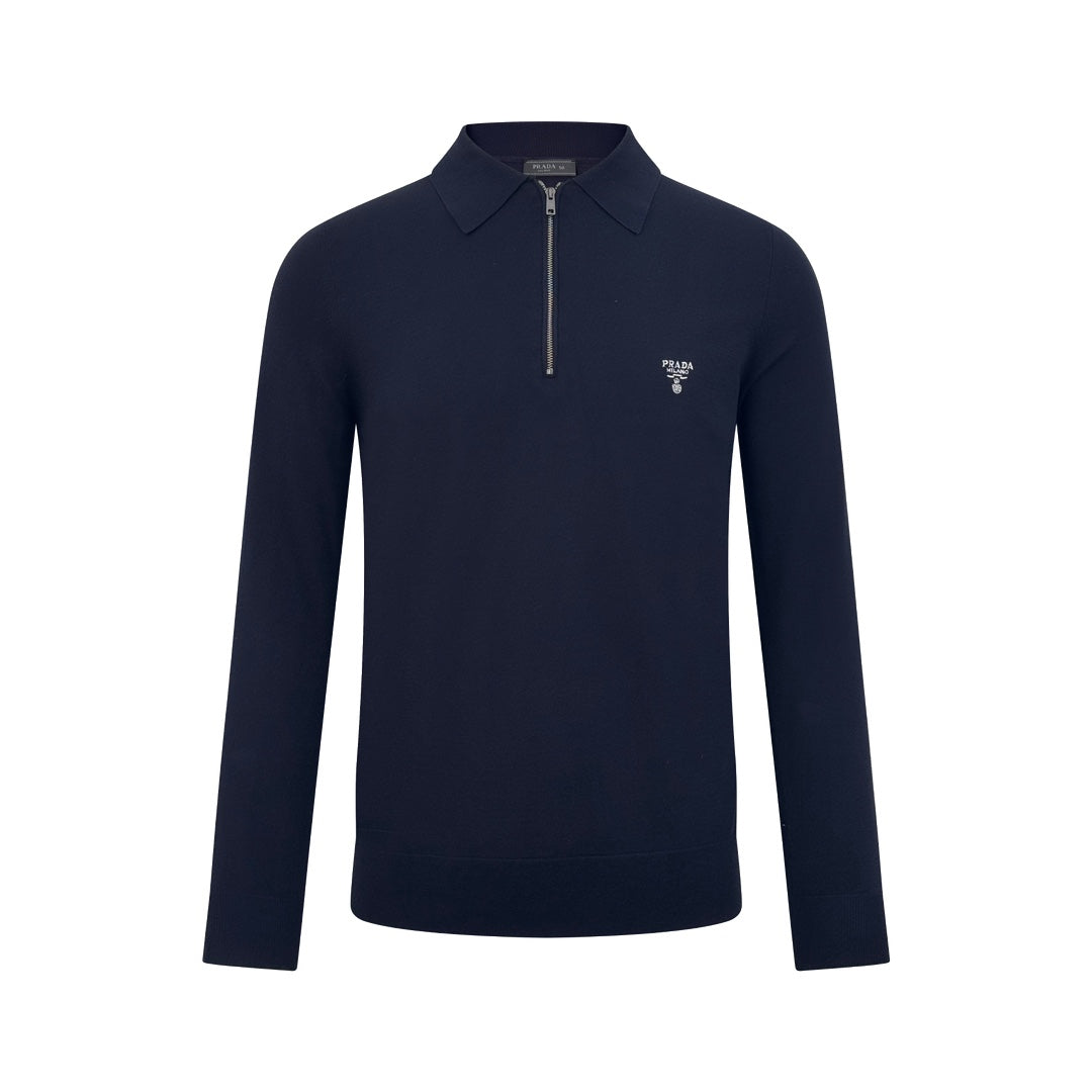 2026 New Model GS Embroidered Zipper Long-Sleeved Polo Shirt (25317-B20)