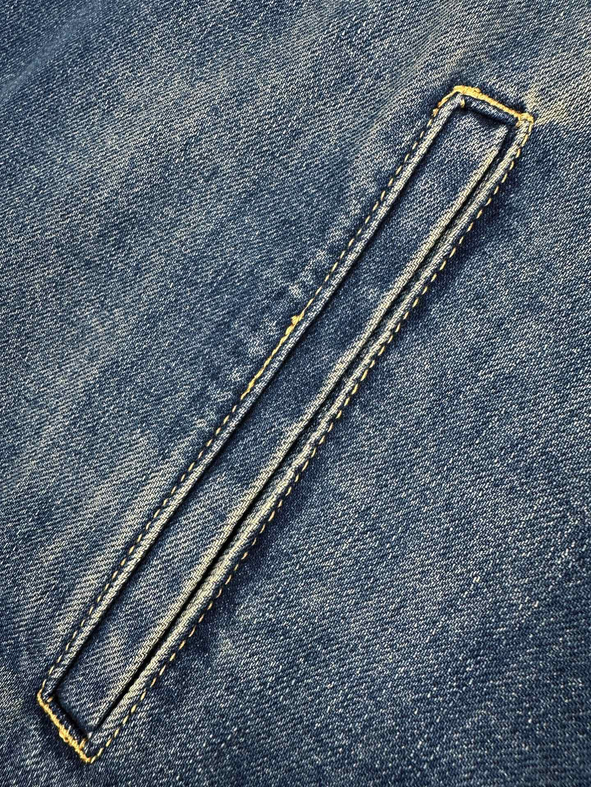 2026 New Model GS Leather Detail Denim Jacket (BB872-C25)