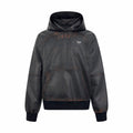 2026 new model GS vintage hooded over-the-shoulder leather jacket (25240-D50)