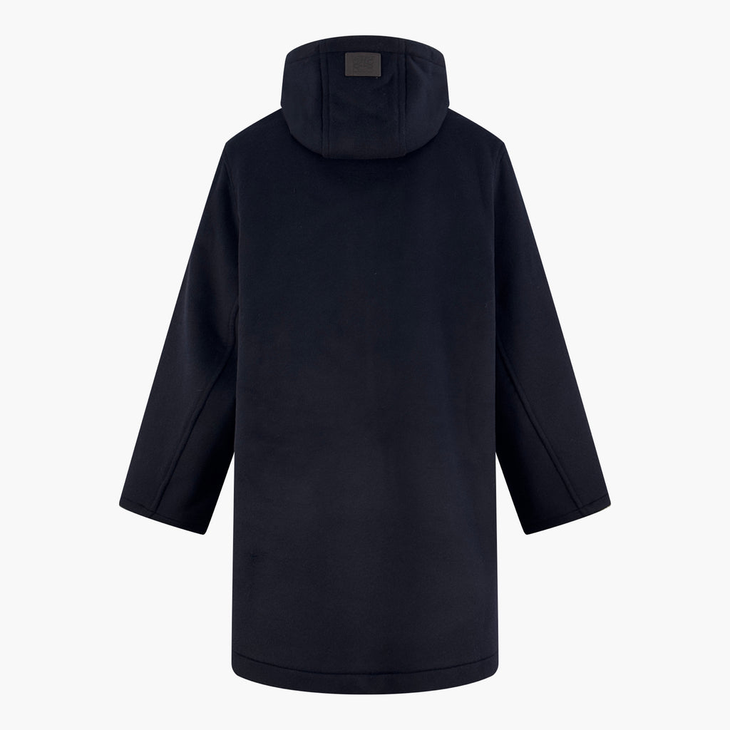 2026 New Style GS Leather Label Hooded Long Coat (25393-D40)