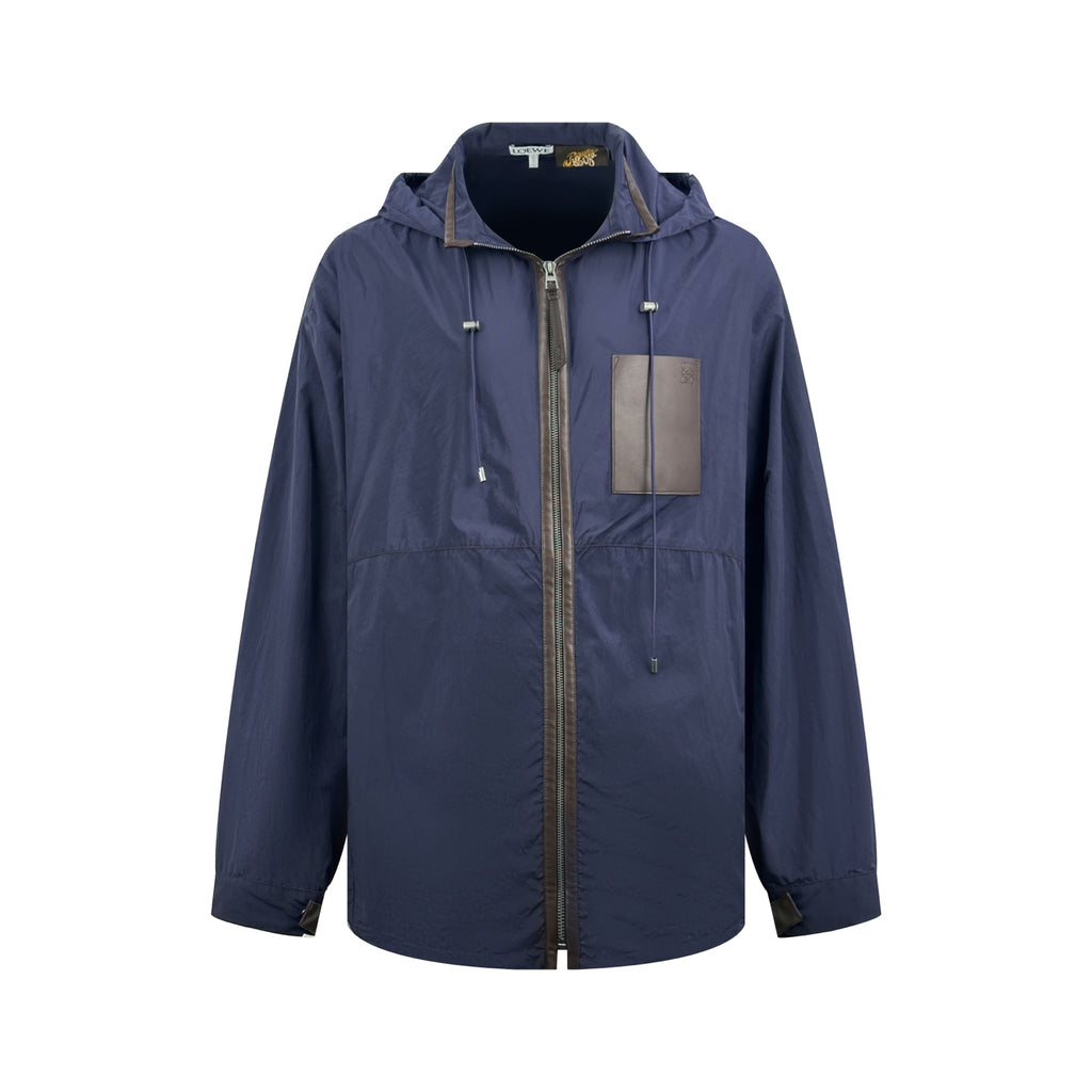 2026 New Style GS Leather Patched Hooded Coat (AA639-C25)