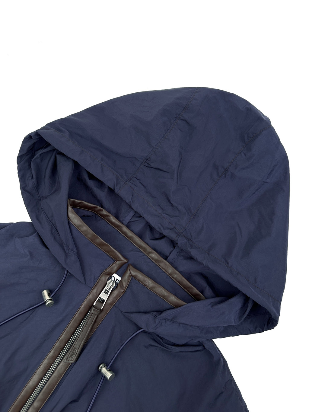 2026 New Style GS Leather Patched Hooded Coat (AA639-C25)