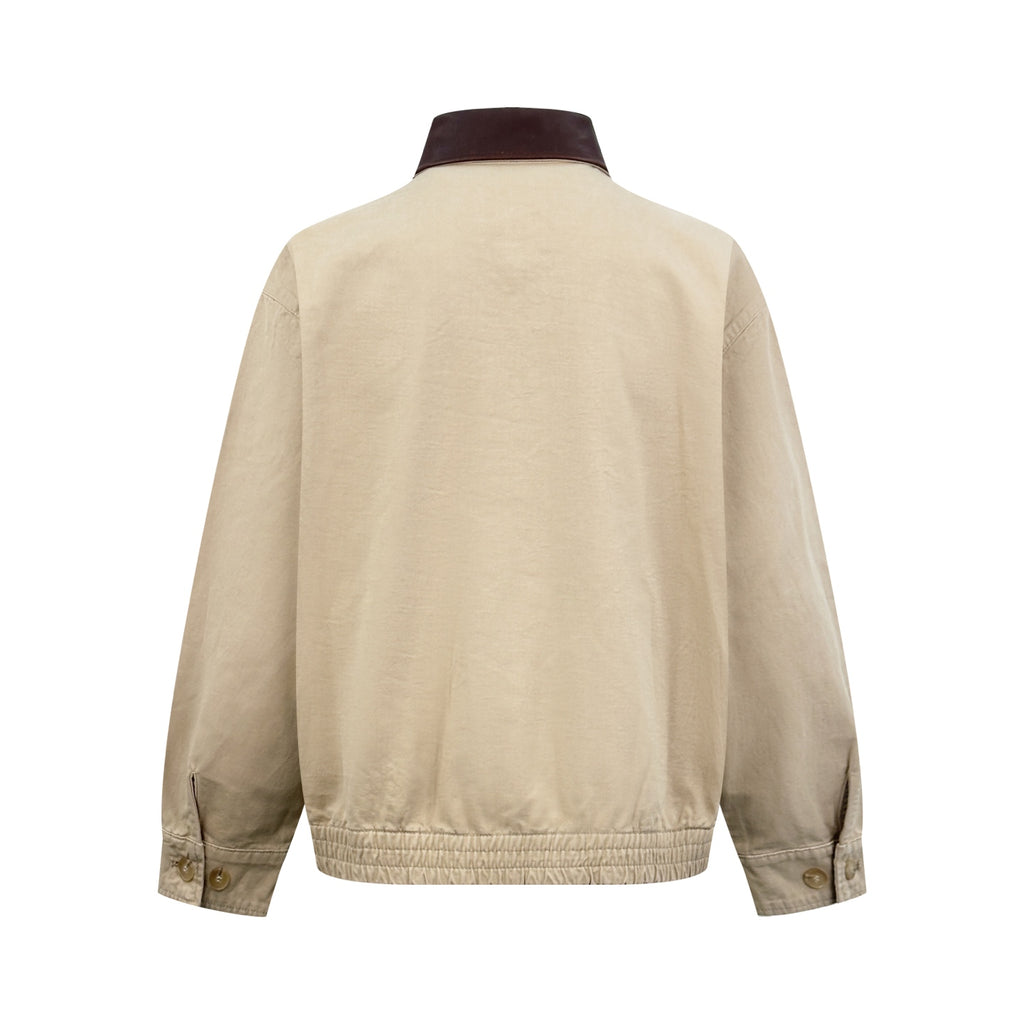 2026 New Model GS Embroidered Leather Zipper Coat (BB870-C15)