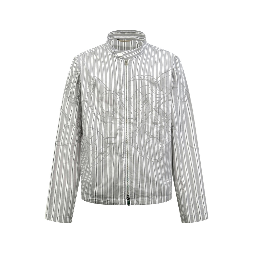 2026 new GS logo printed striped coat (BB4009-C00)