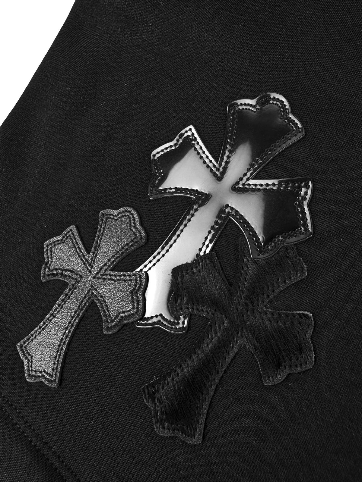 2026 New Model GS Cross Leather Patch Pants (CC7011-B90)