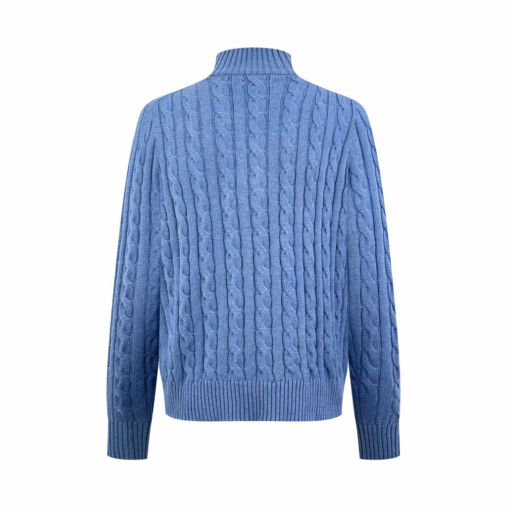 2026 New GS Decorative Knot Zip Knit Sweater (CC919-B30)