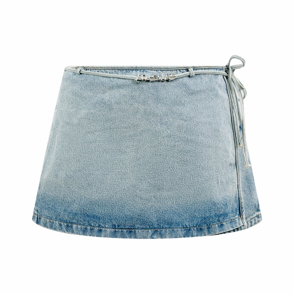 2026 Women's GS Letter Metal Denim Short Skirt (FF792)